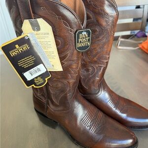 Dan Post Brown Leather Cowboy Boots